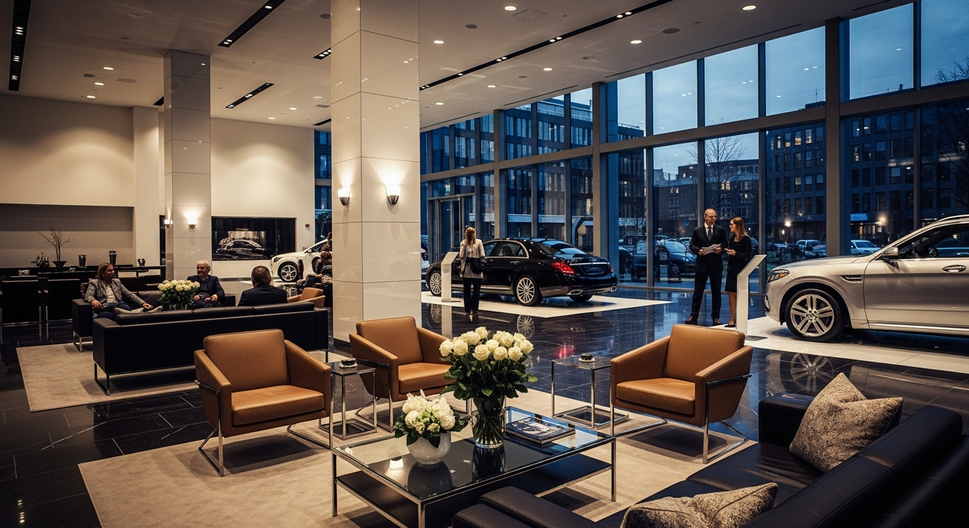 Gordon Motors Group showroom with premium used cars on display